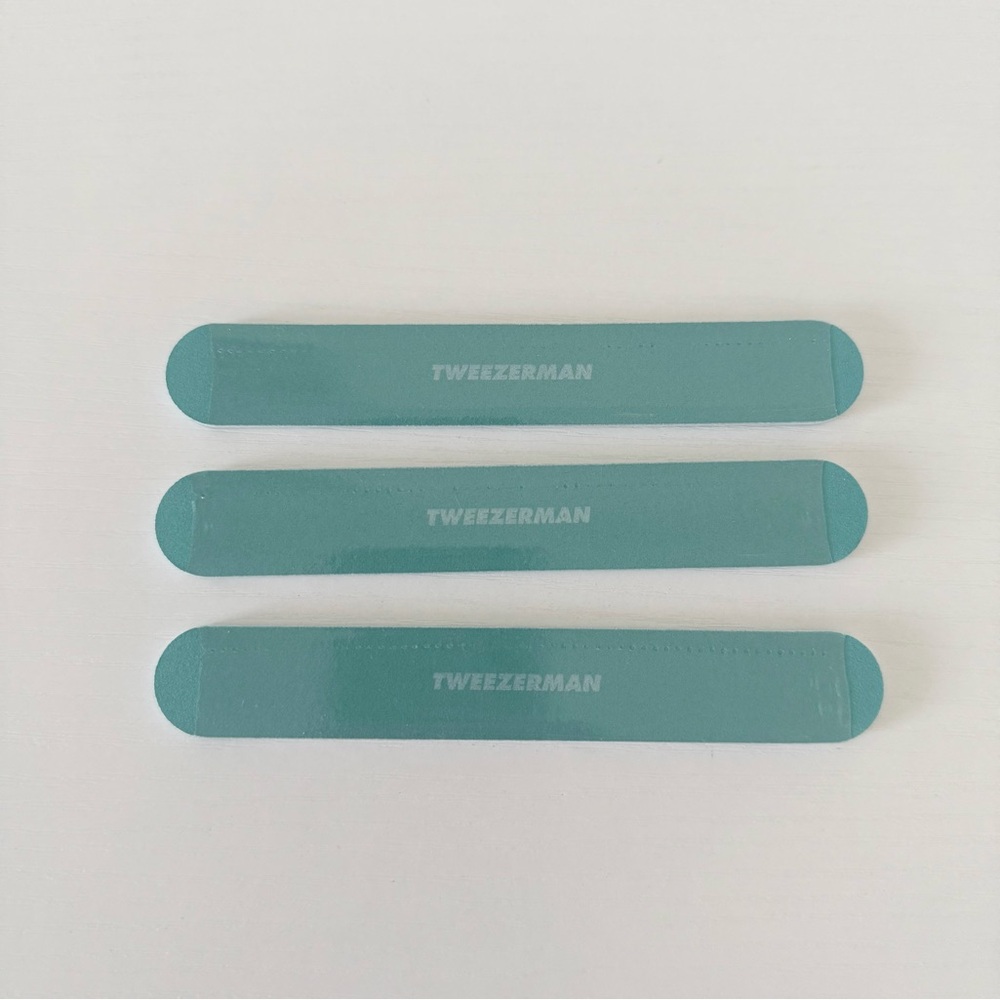 Set of 3 blue tweezerman nail files